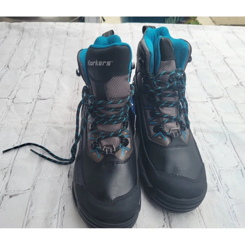 Korkers Polar Vortex 600 Mens Winter Boots Black Grey Blue KOR HT 02 OB NEW